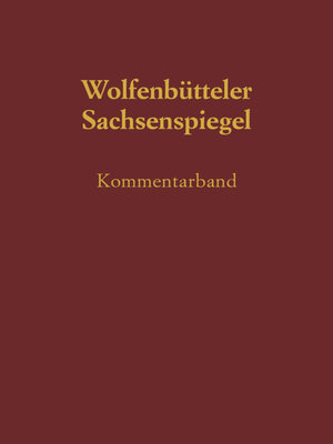 cover image of Sachsenspiegel